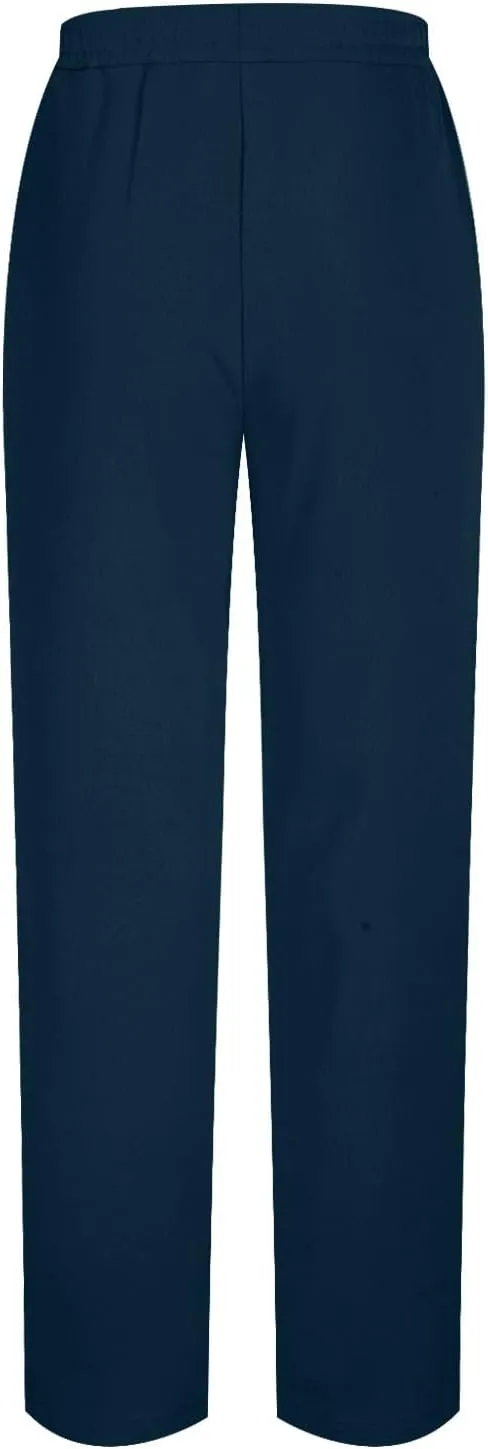 Men's Elastic Waist Drawstring Straight Pants Lightweight Casual Solid Yoga Trousers Lounge Wide Legs Joggers Trouser