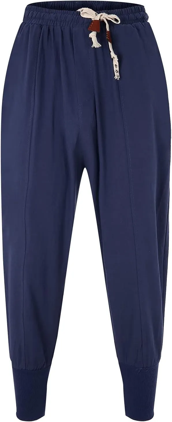 Mens Sweatpants Pockets Rope Loose Sweatpant 2022 Outdoor Autumn Men's Cargo Casual Pants Plain Color Joggers Men's