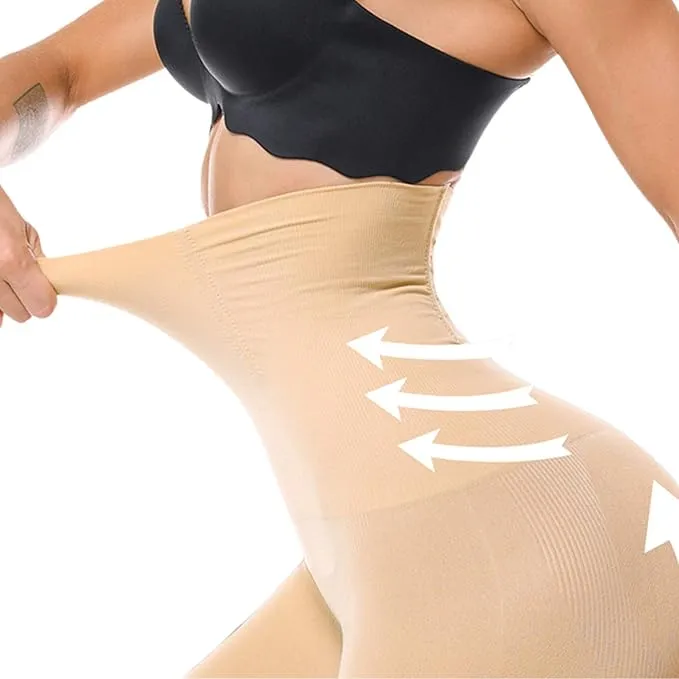 New Alohra Women Shapewear for Hourglass Body Curves Compression Body Shaper Seamless Tummy Control Shorts, Beige, Sz M/L