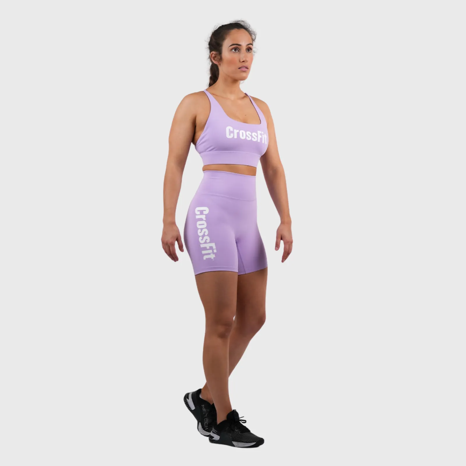 Northern Spirit - Cruiser Women's High Waisted Short 6-inch - ORCHID BLOOM