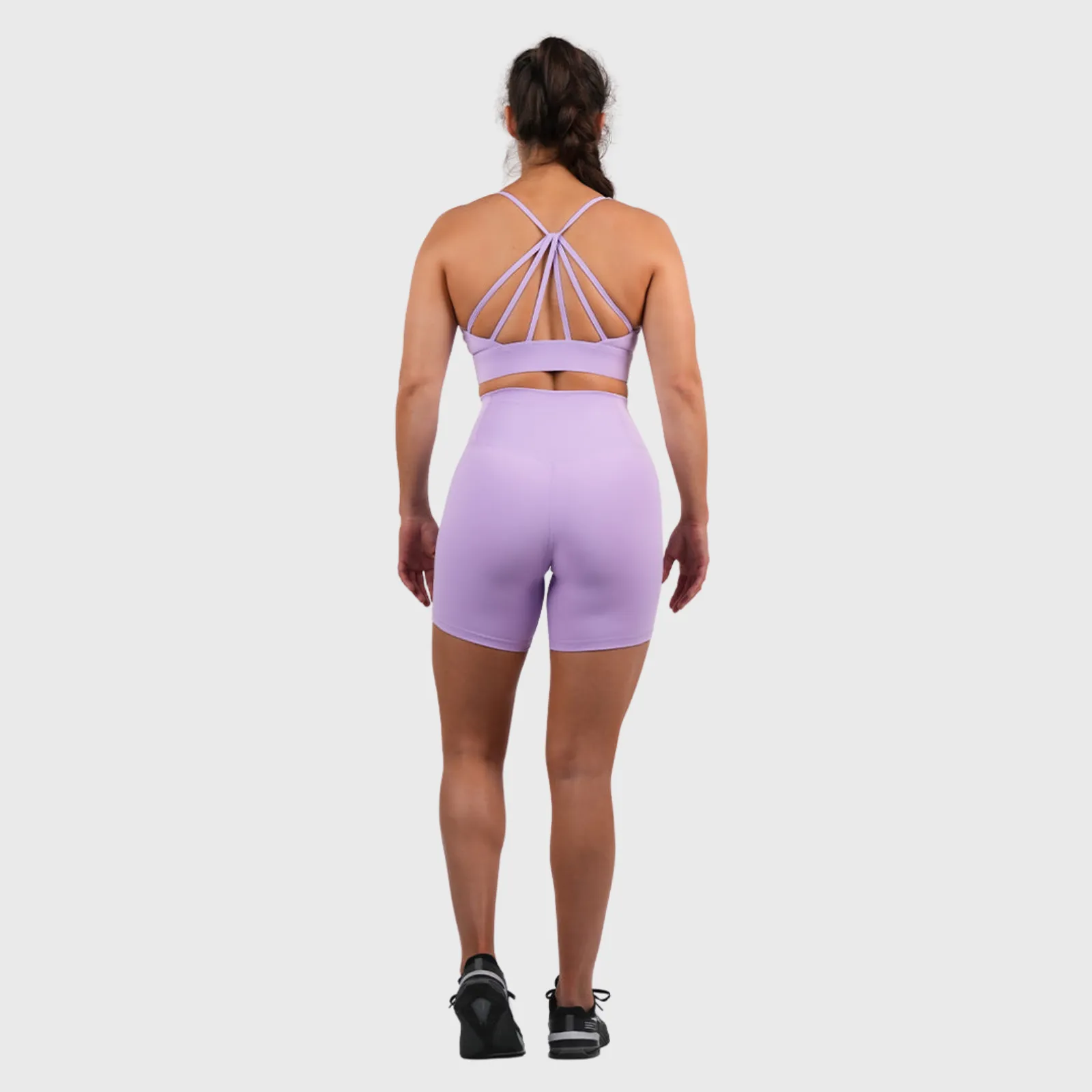 Northern Spirit - Cruiser Women's High Waisted Short 6-inch - ORCHID BLOOM