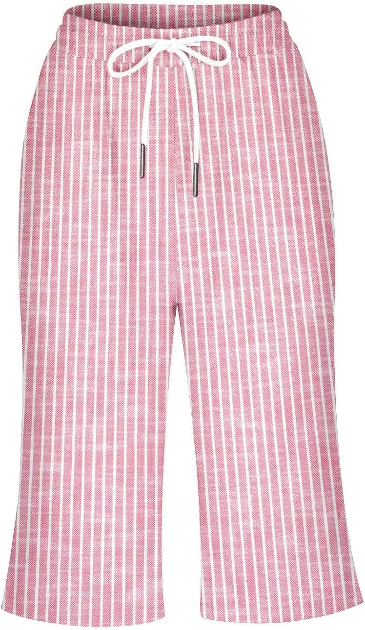 NREALY Linen Shorts for Women 2024 Linen Pants Women Womens Linen Pants Plus Size with Pockets
