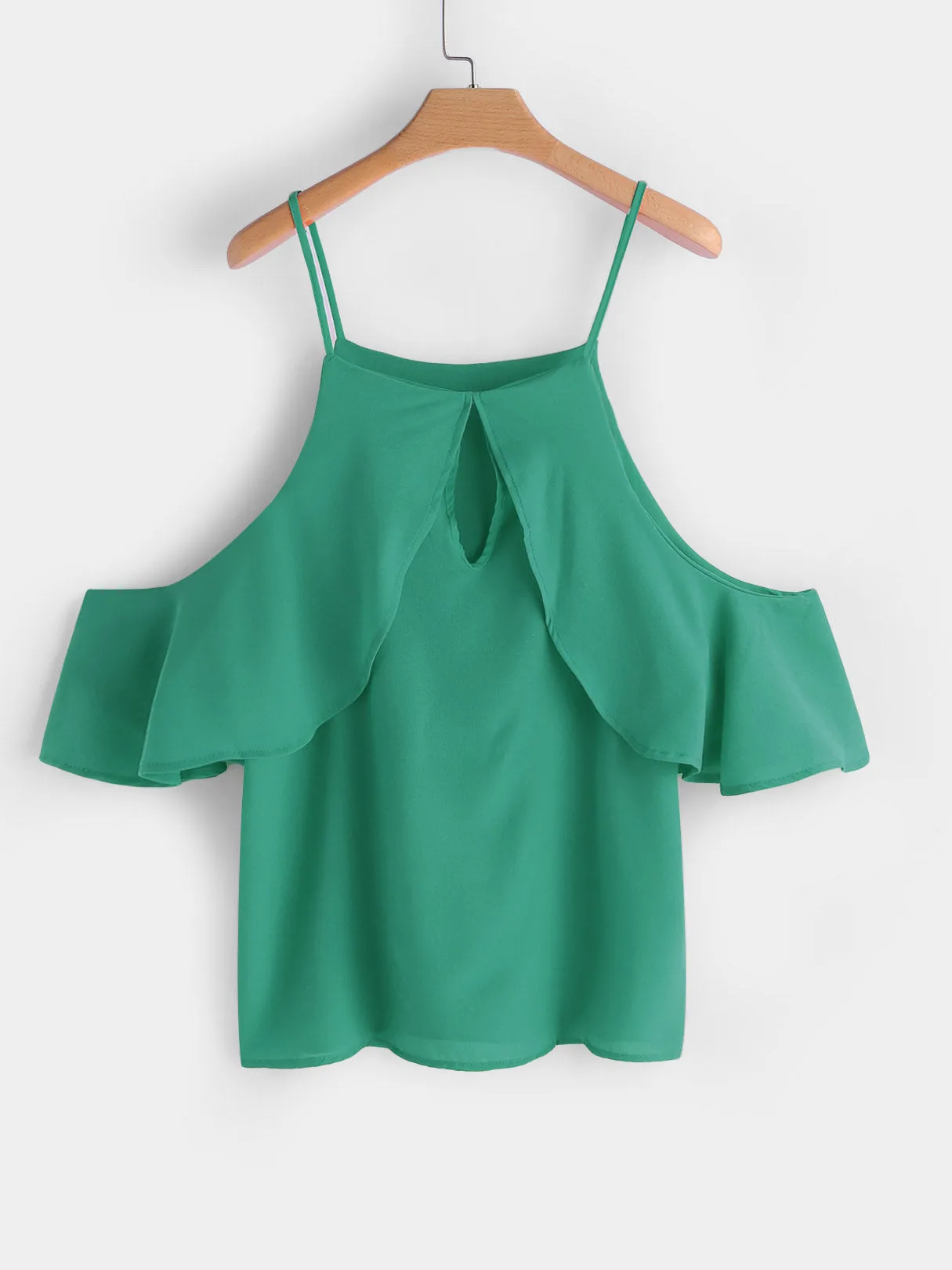 OEM ODM Cold Shoulder Plain Tiered Cut Out Short Sleeve Plus Size Tops