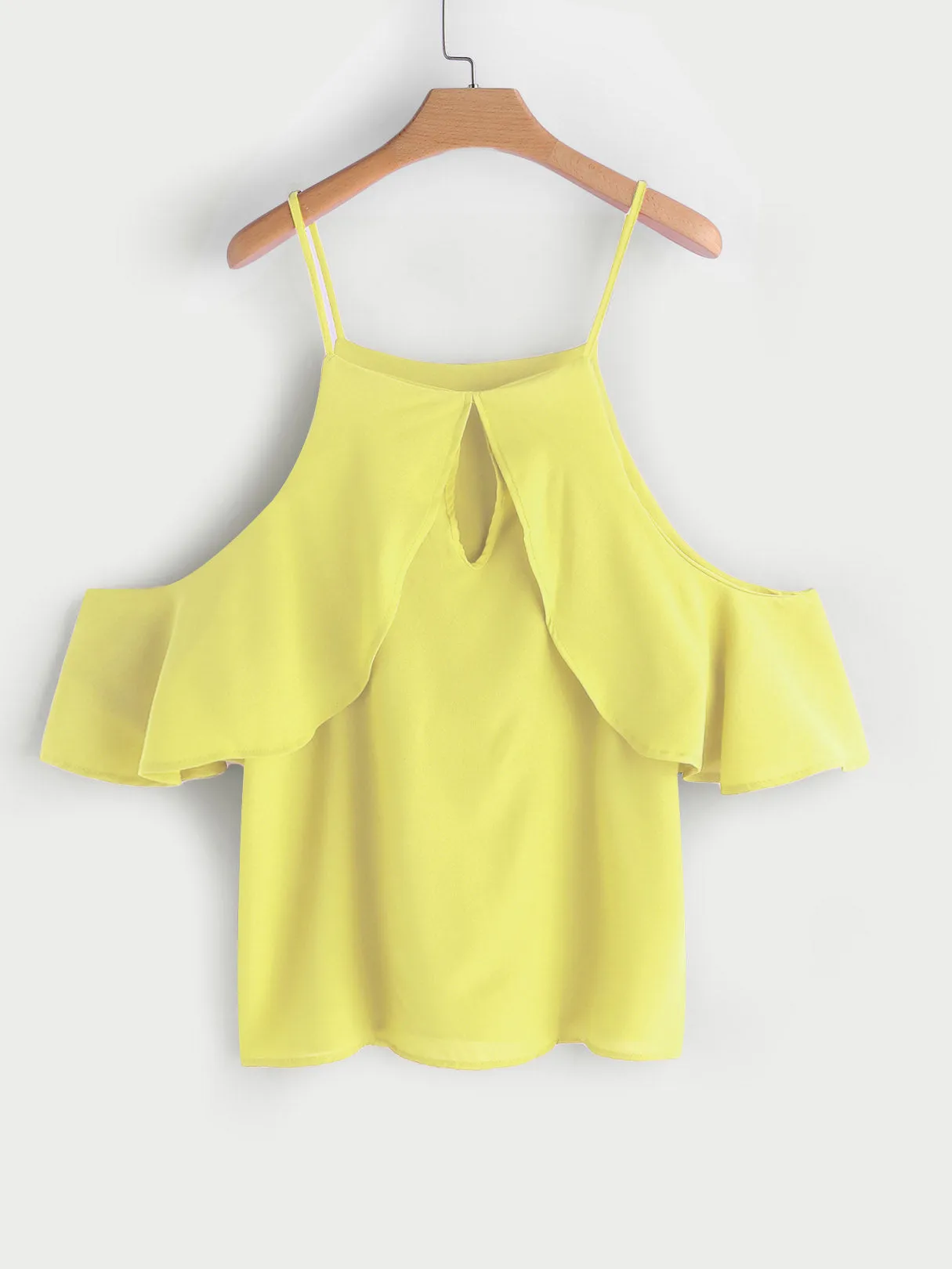 OEM ODM Cold Shoulder Plain Tiered Cut Out Short Sleeve Plus Size Tops
