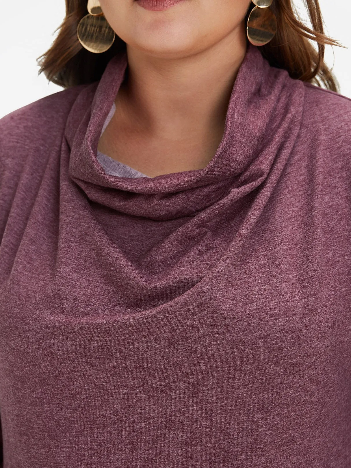 OEM ODM Plain Side Pockets Long Sleeve Plus Size Dress