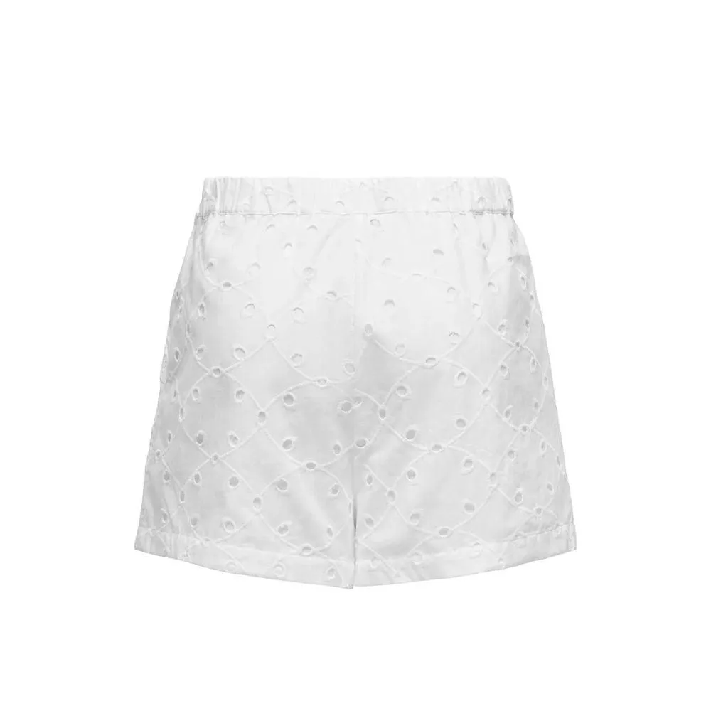 Only White Cotton Short