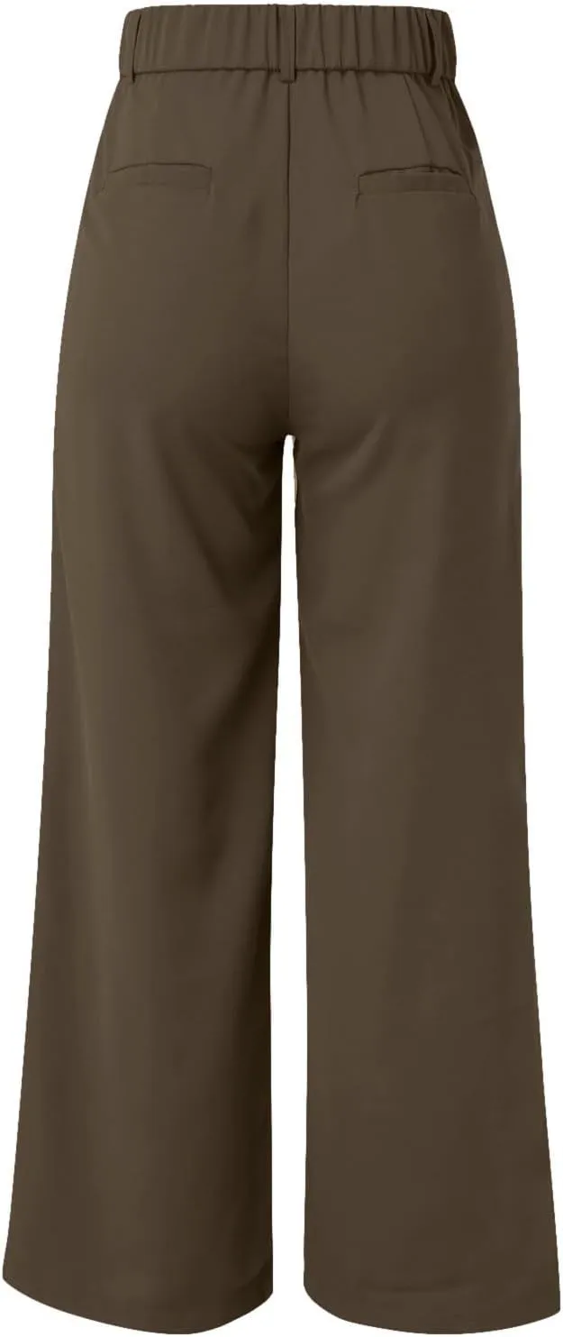 Pants for Women High Waisted Casual Wide Leg Palazzo Pants Dress Long Business Work Trousers Loose Plus Size Outfits