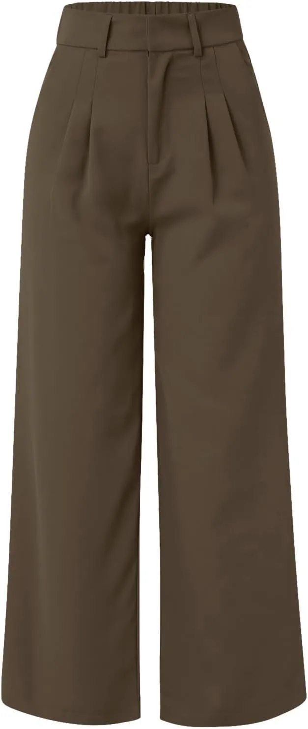 Pants for Women High Waisted Casual Wide Leg Palazzo Pants Dress Long Business Work Trousers Loose Plus Size Outfits