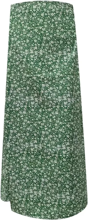 Pencil Skirt for Women Summer Trendy Boha Floral Print High Split High Elastic Waist Palazzo Long Skirts for Vacation