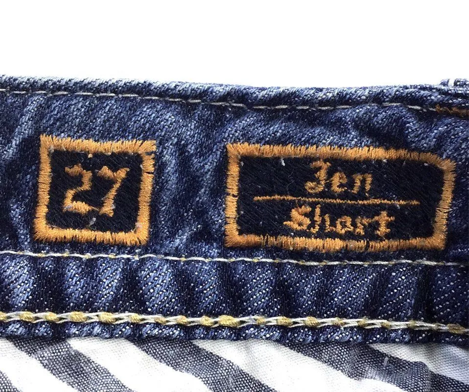 Rock Revival Women's Blue Jen Cotton Cut-Off Shorts - Size 27