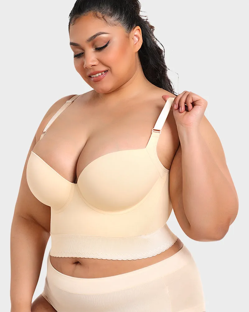 SheCurve®Built-In Shapewear Longline Push-Up Bra
