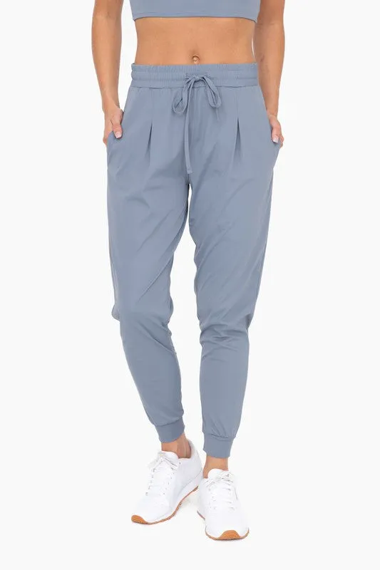 Solid Pleated Front Joggers. **This item has free shipping.**