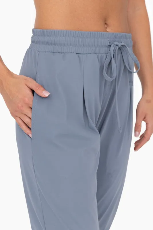 Solid Pleated Front Joggers. **This item has free shipping.**