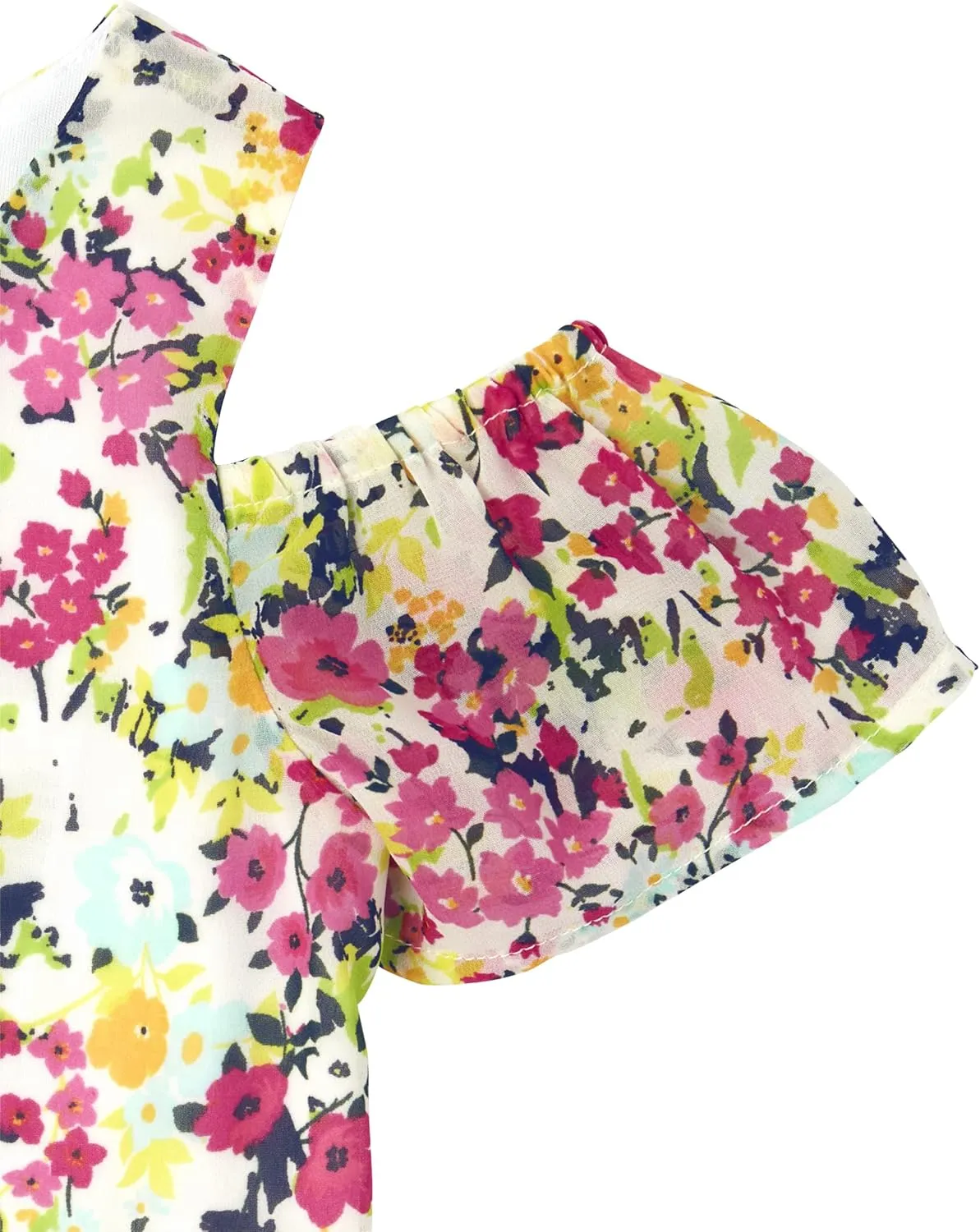 The Children's Place Girls' Floral Off Shoulder Dress