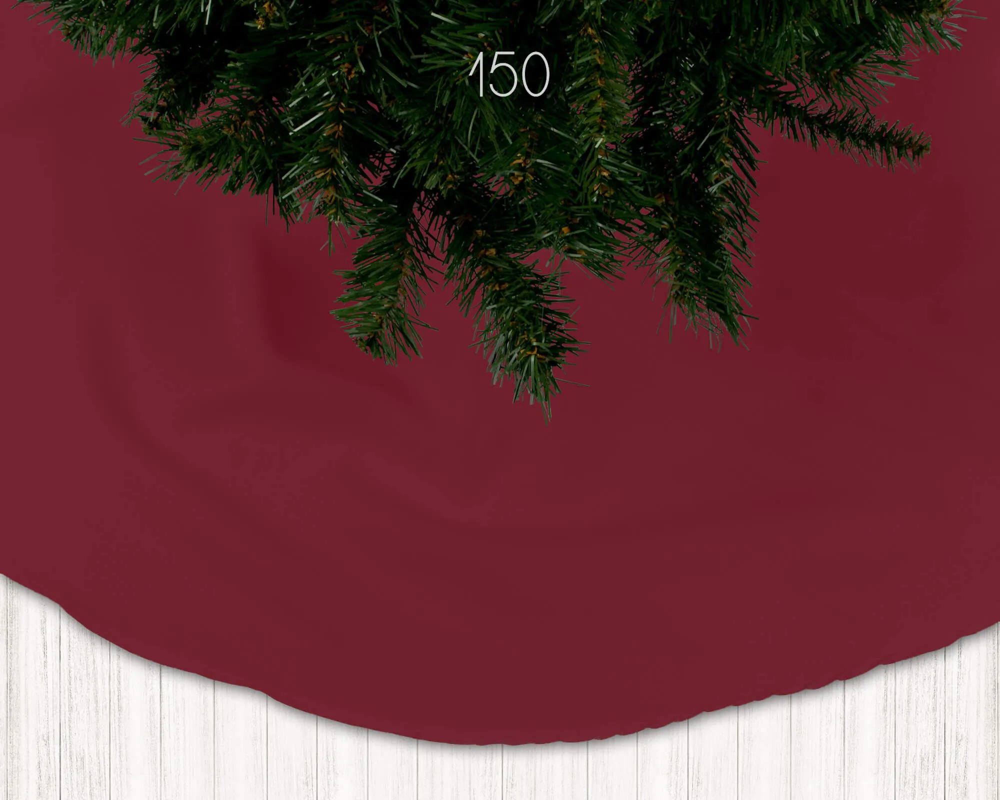 Vibrant Red, Burgundy, and Dark Merlot Holiday Christmas Tree Skirts