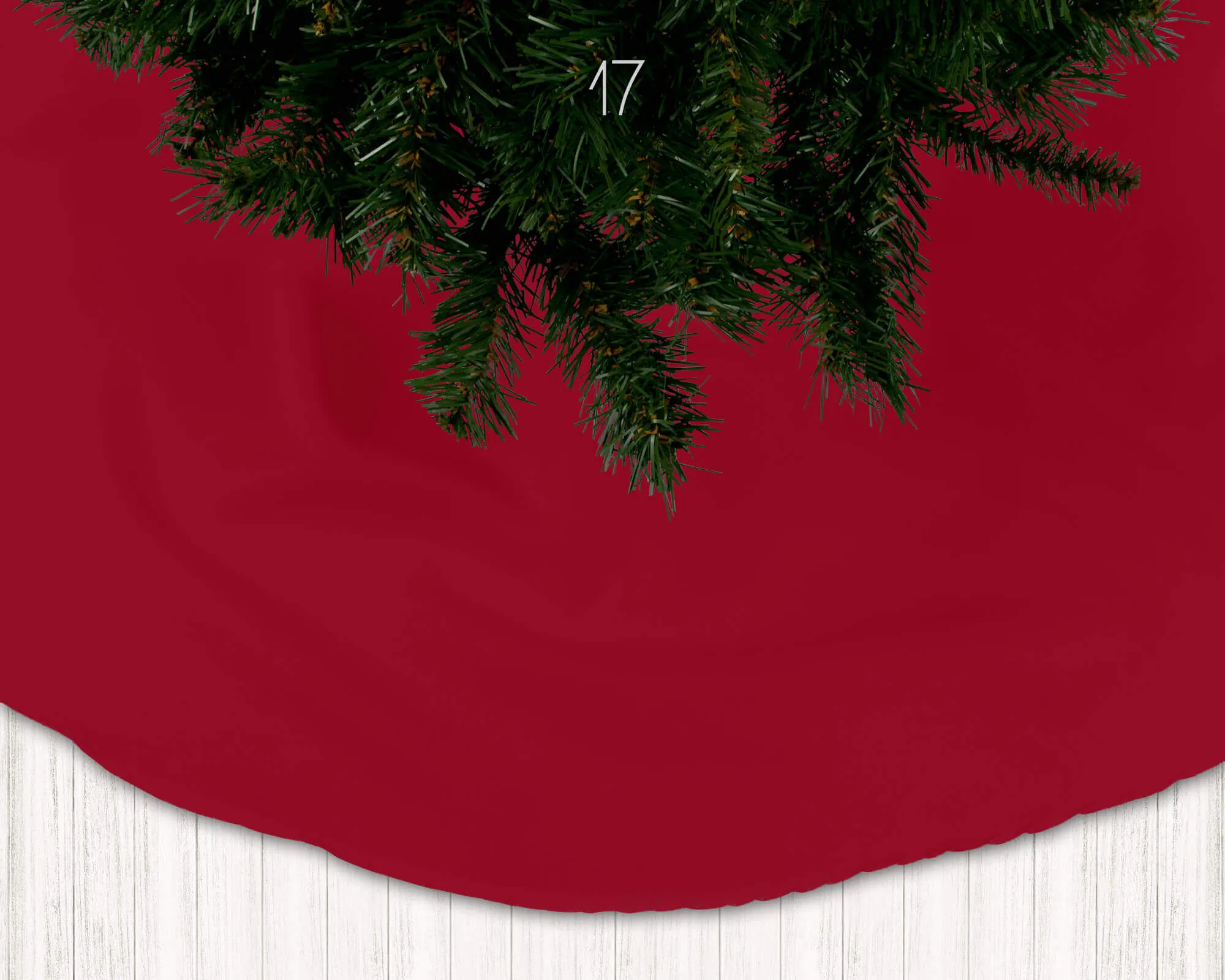 Vibrant Red, Burgundy, and Dark Merlot Holiday Christmas Tree Skirts