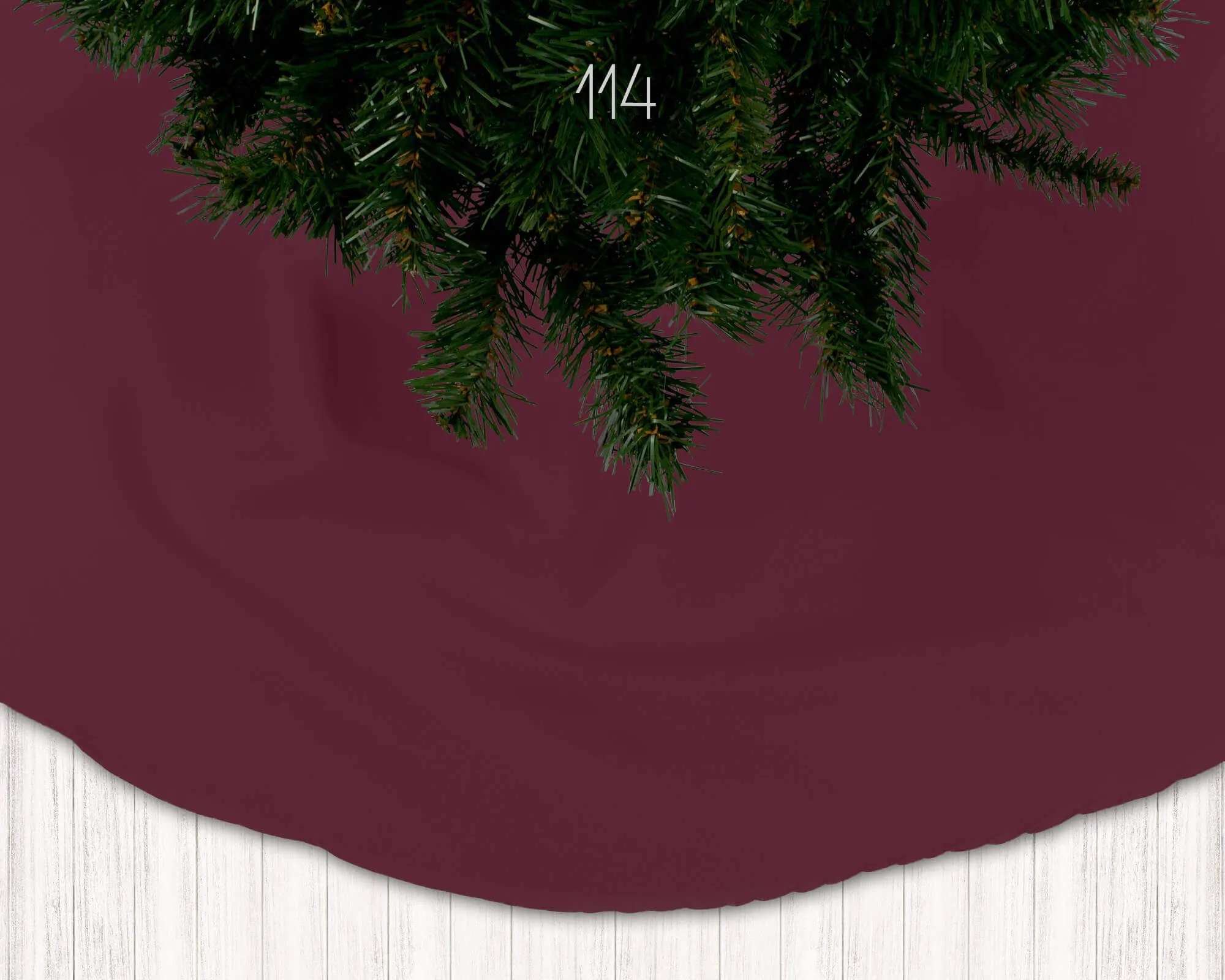 Vibrant Red, Burgundy, and Dark Merlot Holiday Christmas Tree Skirts