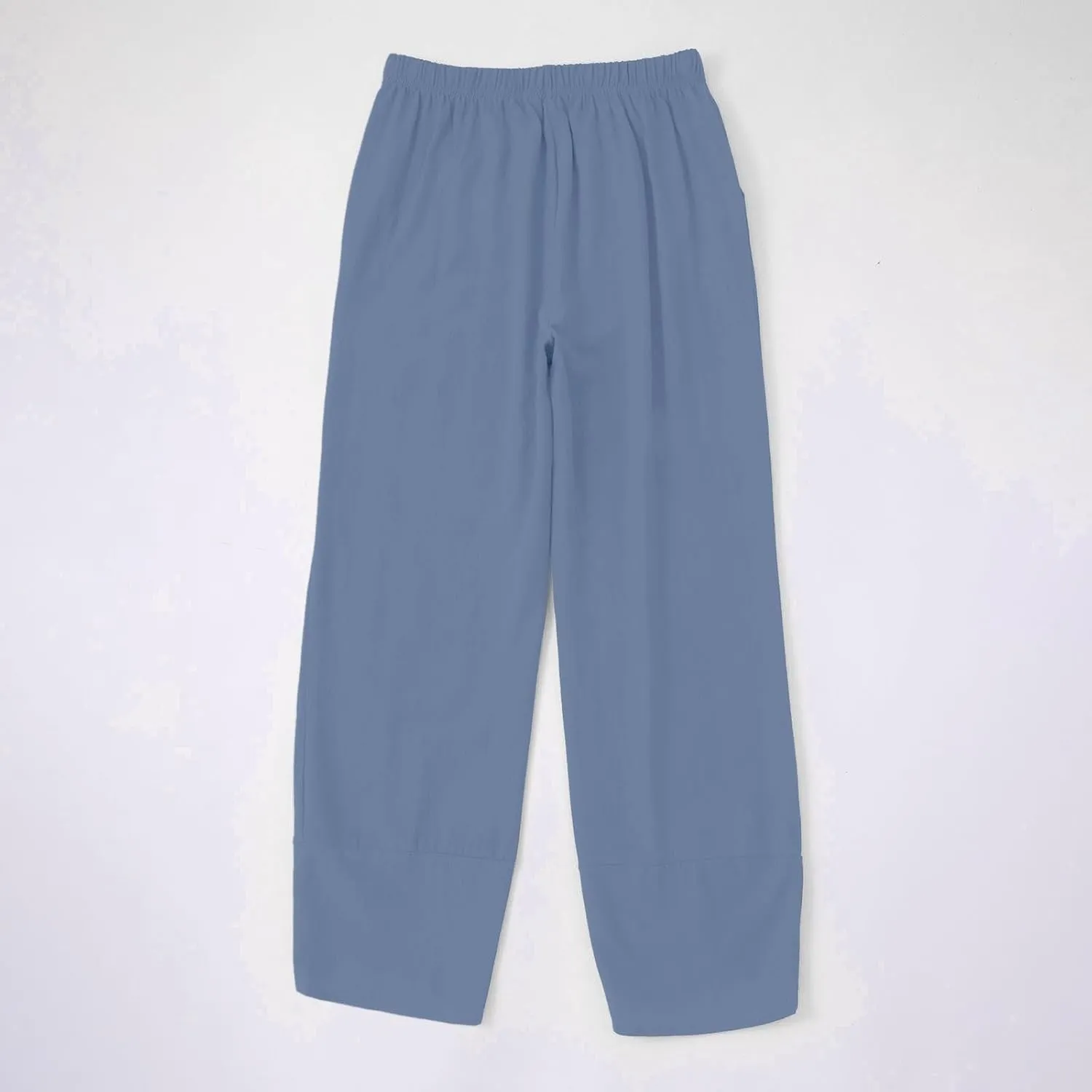 Women's Capri Pants Casual Cotton Linen Cropped Lounge Pants Trousers Pockets Elastic Waist Capris Pant for Women