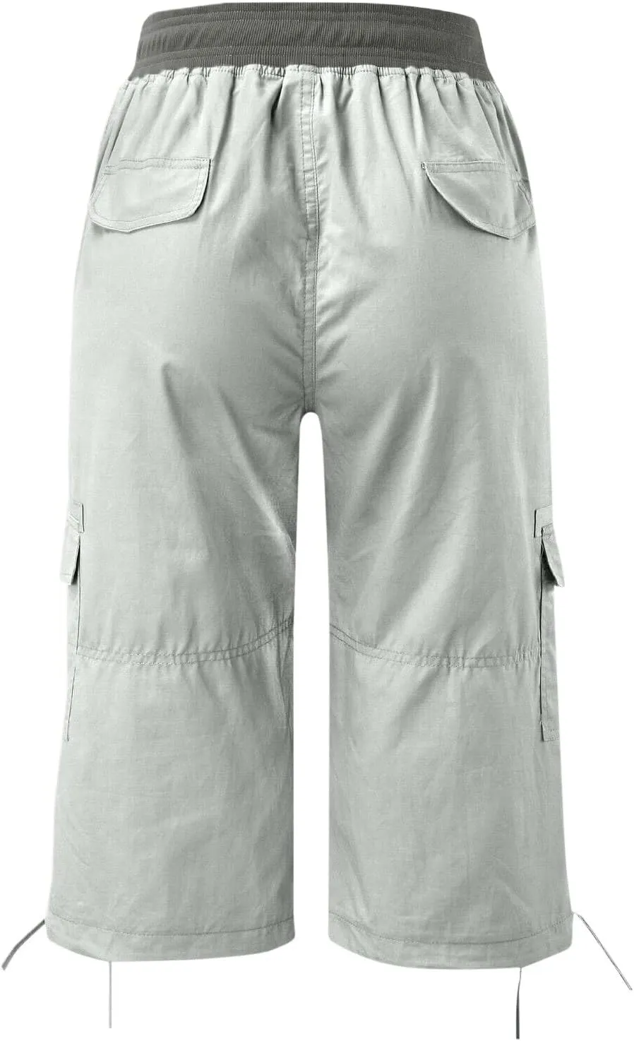 Women's Casual Hiking Cargo Pants High Waist Athletic Straight Leg Cargo Pants Trouser with Pockets Outdoor Plus Size