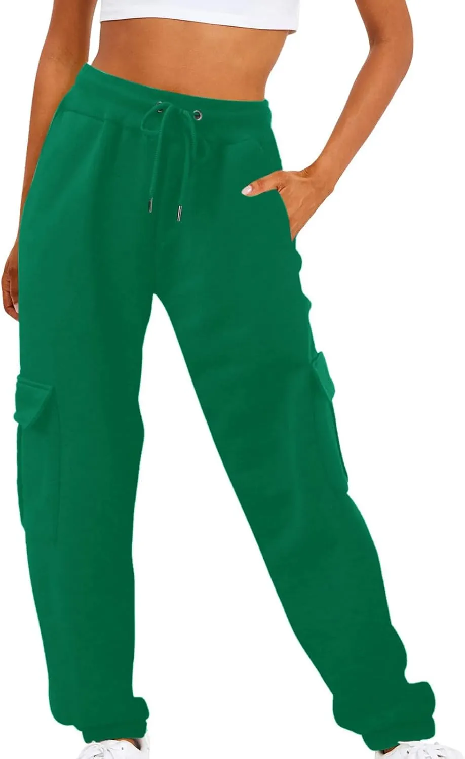 Women's Cinch Bottom Sweatpants High Waisted Athletic Joggers Casual Comfy Fall Sweatpants Women Baggy Lounge Pants
