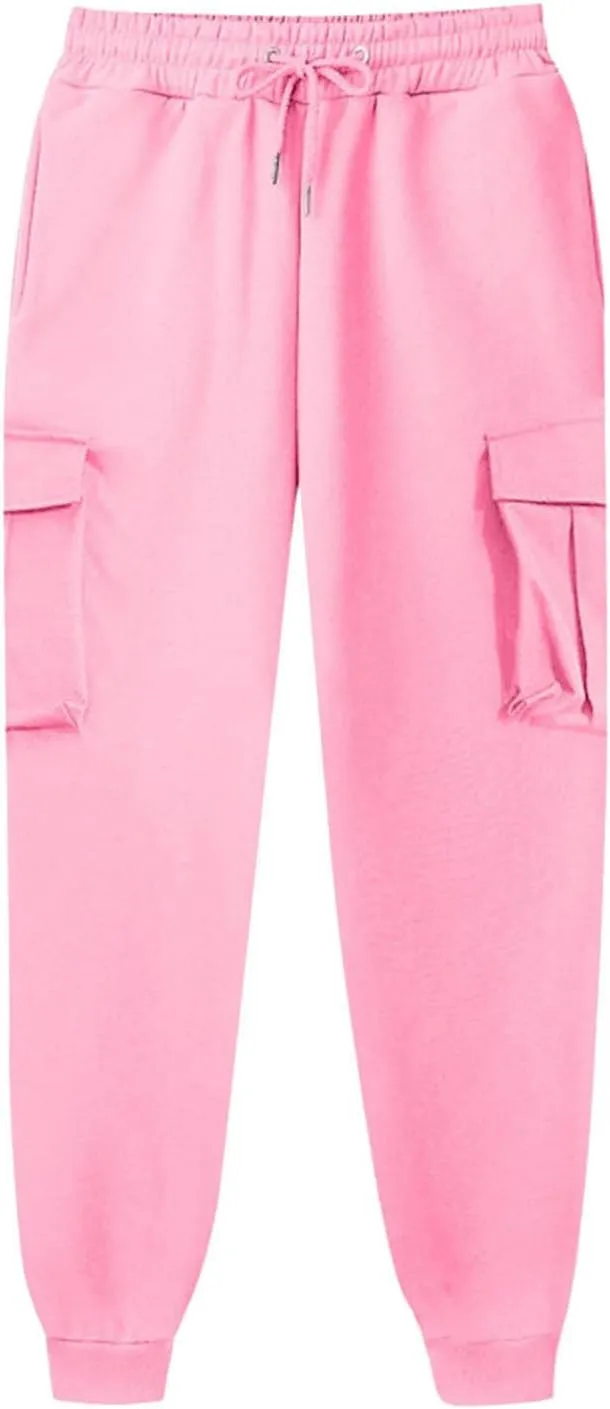 Women's Cinch Bottom Sweatpants High Waisted Athletic Joggers Casual Comfy Fall Sweatpants Women Baggy Lounge Pants