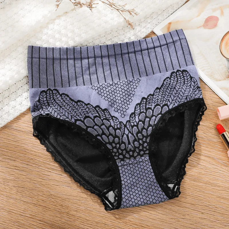 Women's Cotton High Waist Tummy Support Panties - LV389
