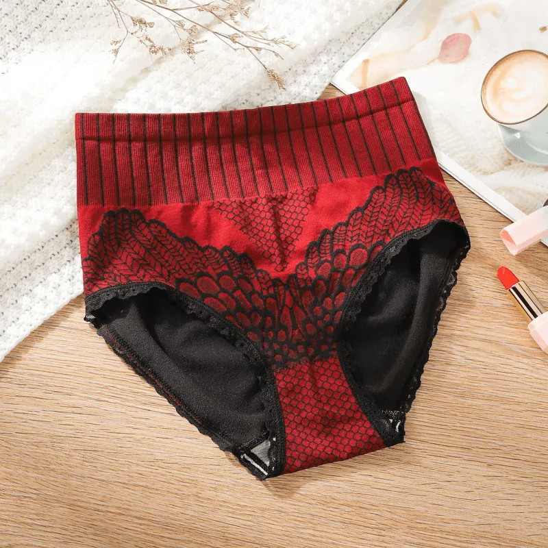 Women's Cotton High Waist Tummy Support Panties - LV389