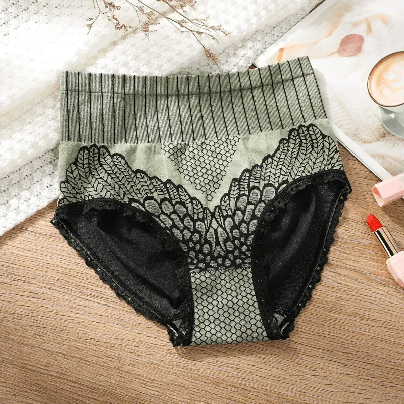 Women's Cotton High Waist Tummy Support Panties - LV389