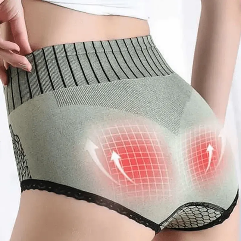 Women's Cotton High Waist Tummy Support Panties - LV389