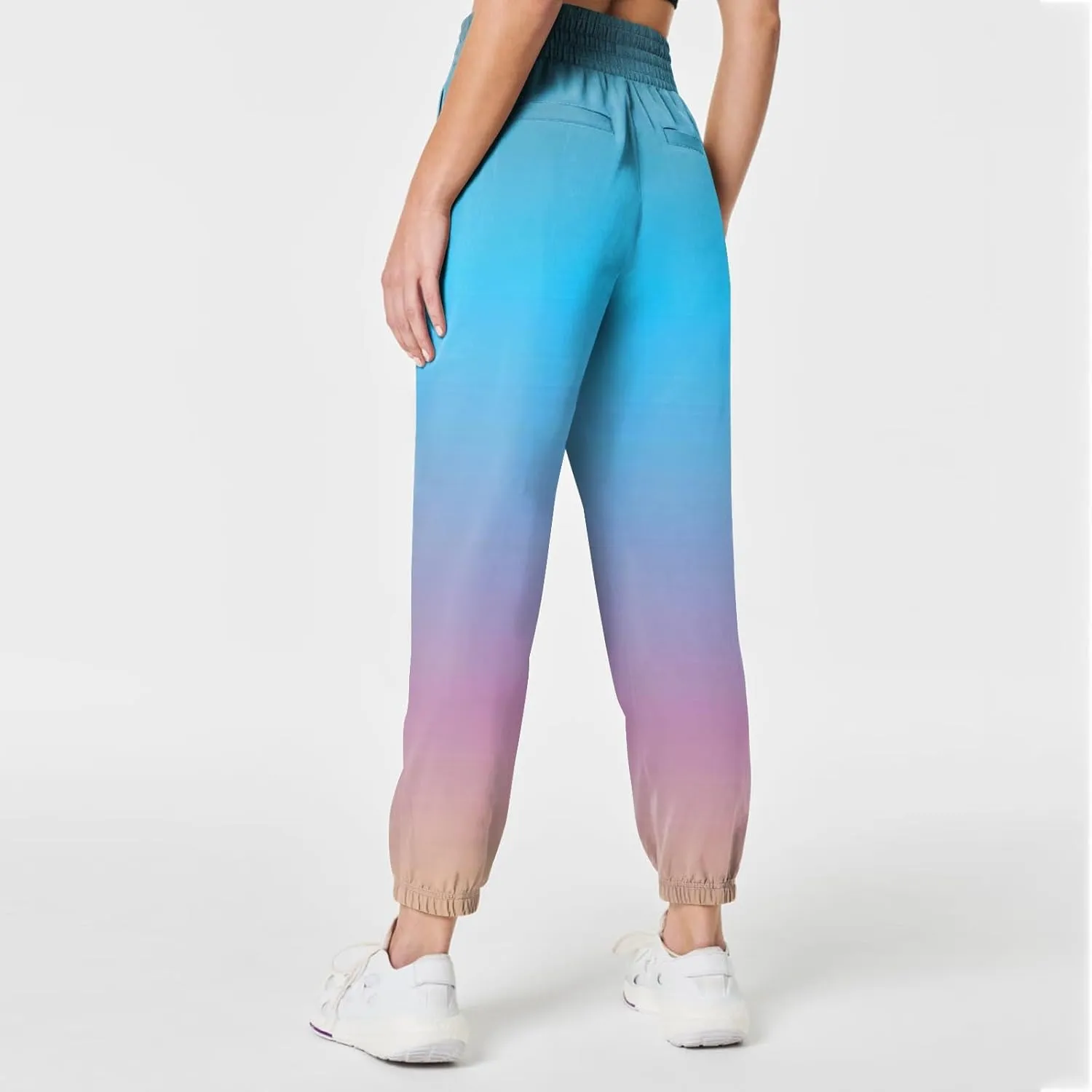 Women's Drawstring Joggers Pants Athletic Sweatpants with Pockets Running Gradient Print Casual Pants