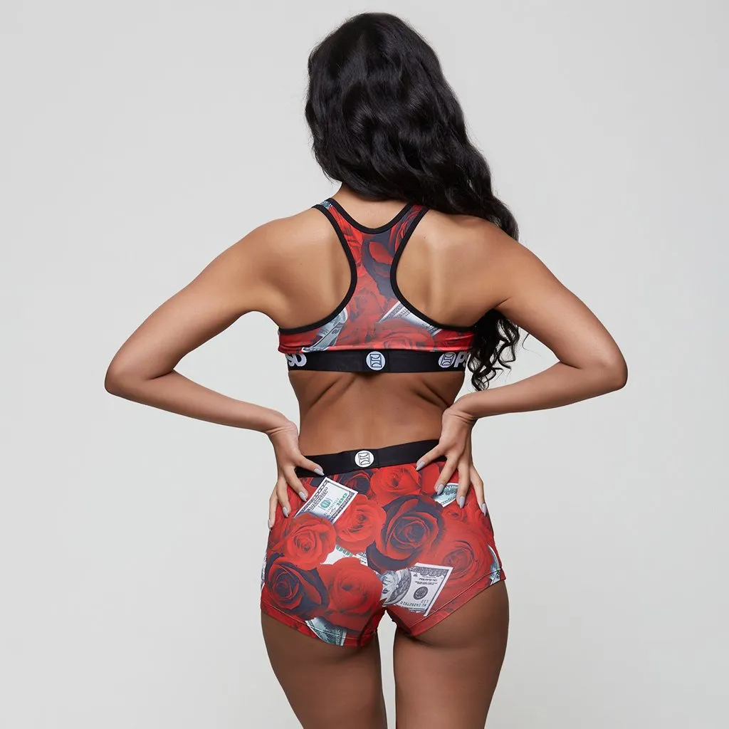 Women's PSD 100 Roses Sports Bra