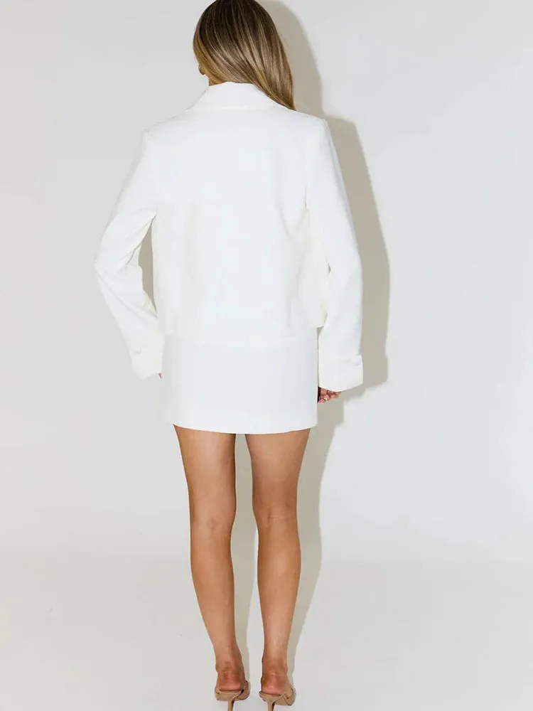 Women's Skirt Suits Casual Two Piece Sets