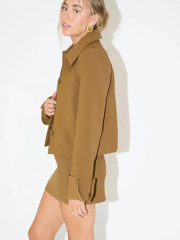 Women's Skirt Suits Casual Two Piece Sets