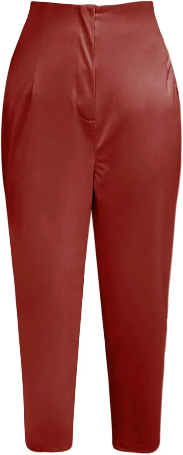 Womens Sweatpants Women's New Casual Fashion Slim Fit Bag Hip Casual Pants Pants for Women Trendy